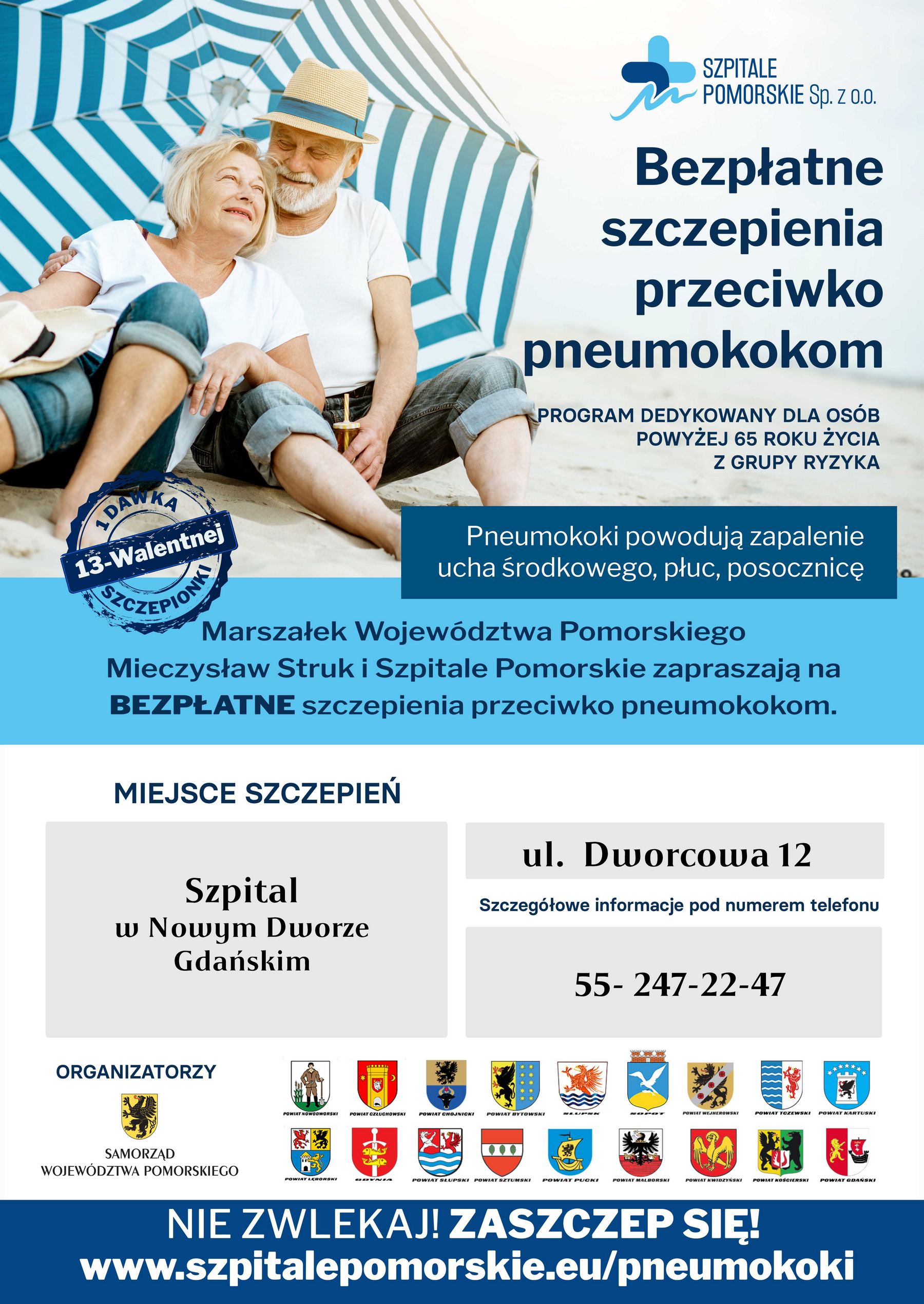 Szczepienia przeciw pneumokokom - plakat