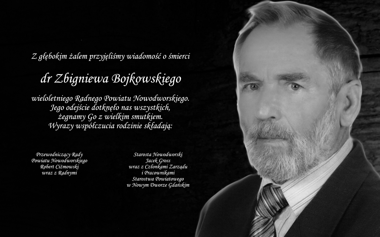 zbigniew bojkowski - kondolencje