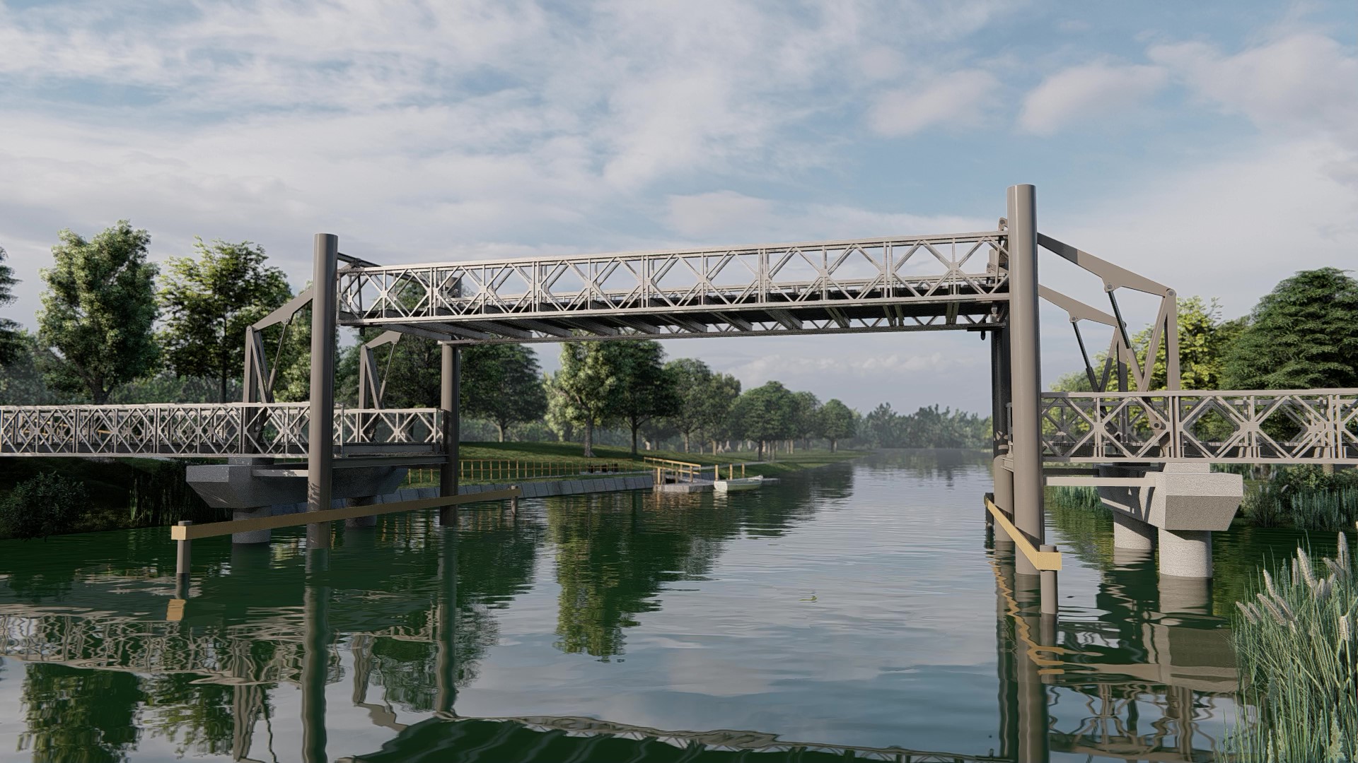 przebudowa mostu w Żelichowie - wizualizacja