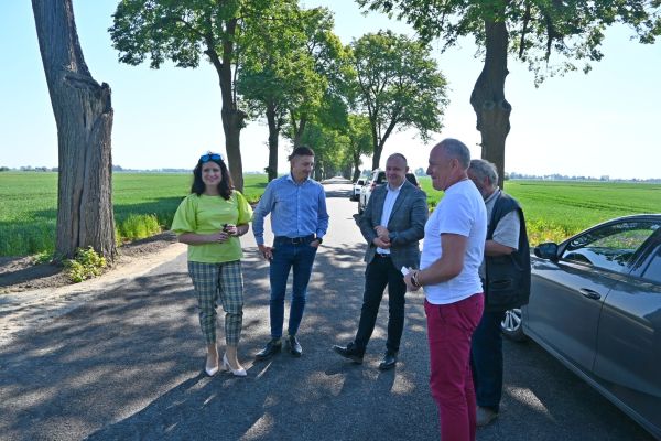 Przebudowa drogi Tuja - odbiór inwestycji 3