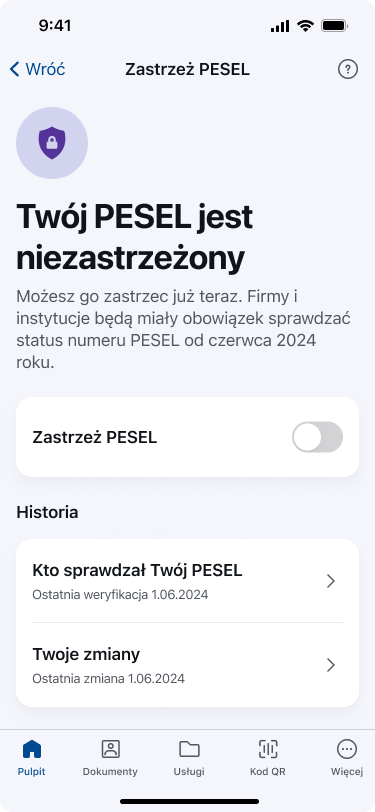 Ekran niezastrzeżony