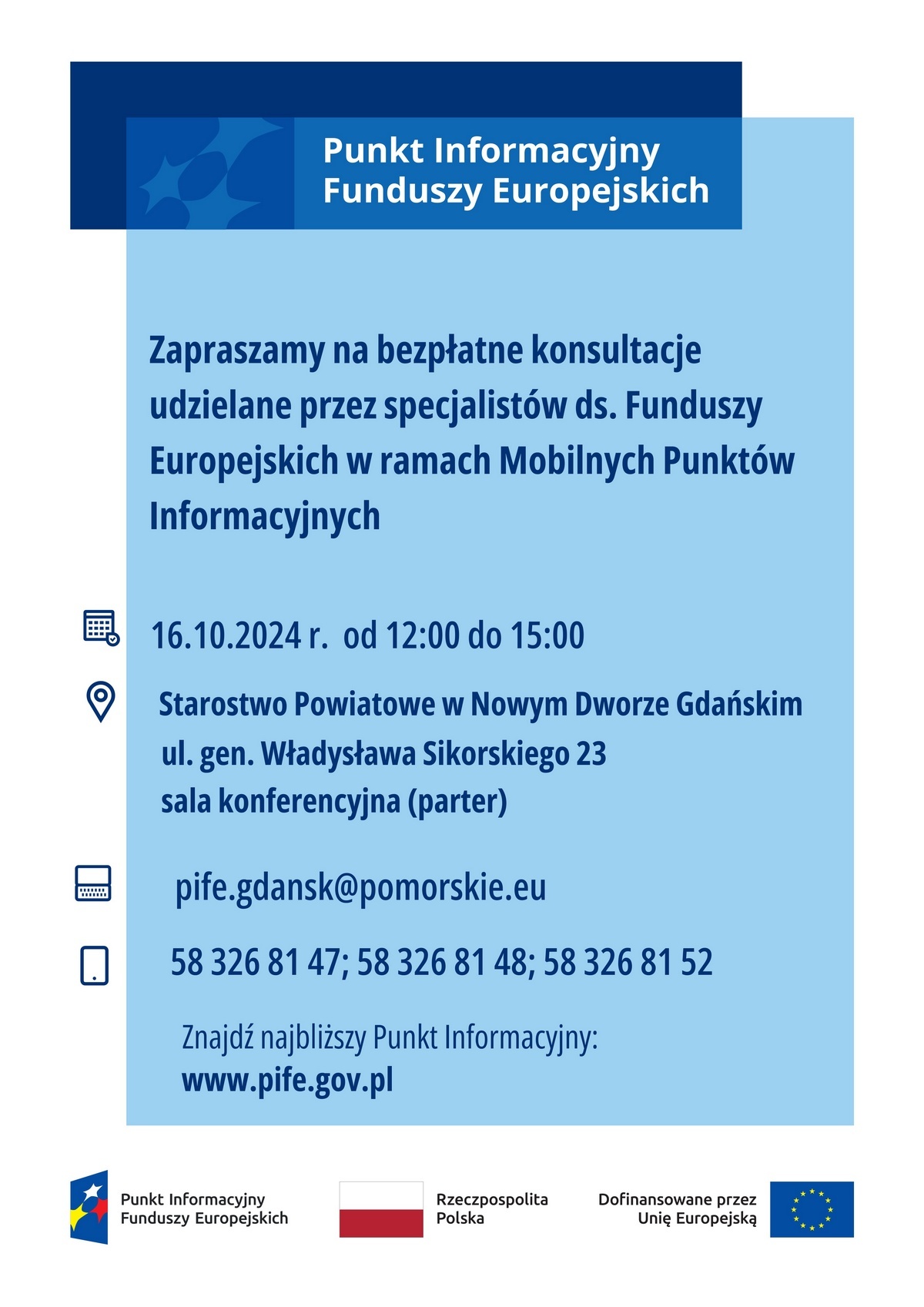 Mobilny Punkt Informacyjny Plakat