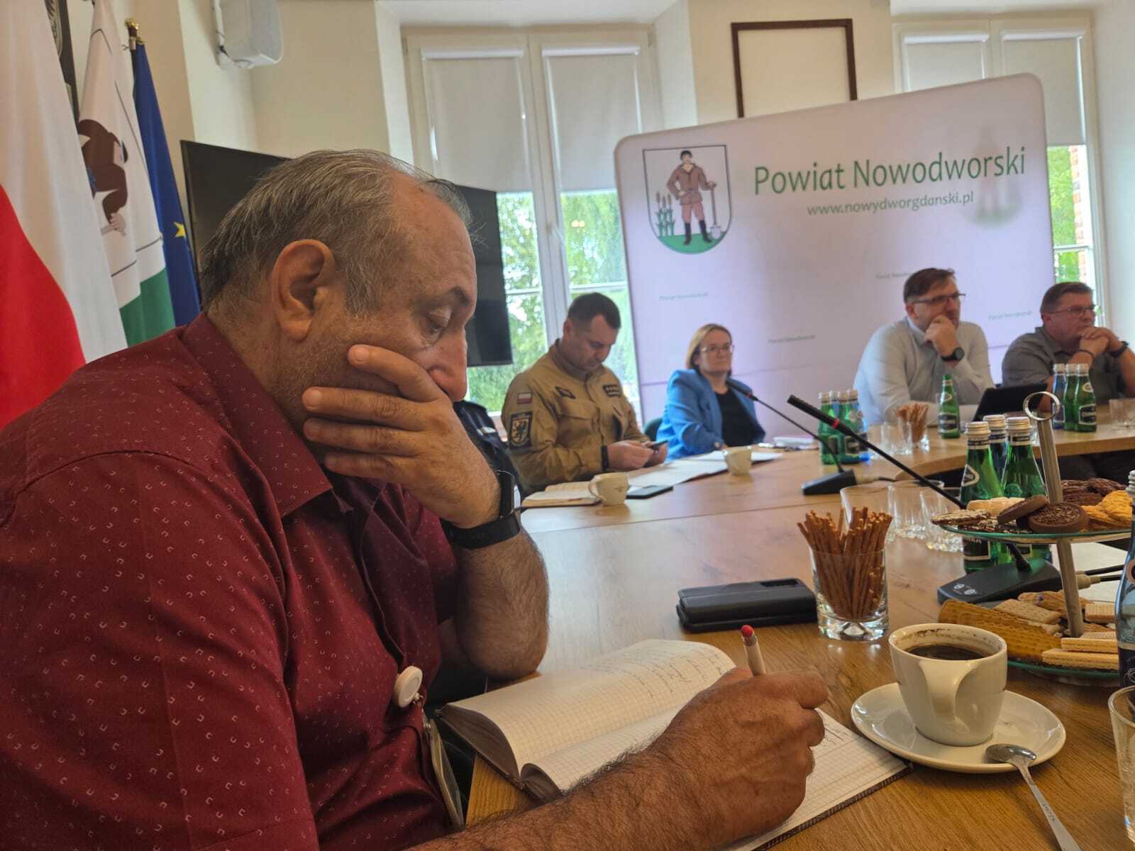 Posiedzenie Powiatowego Zespołu Zarządzania Kryzysowego
