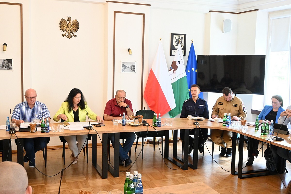 Posiedzenie Powiatowego Zespołu Zarządzania Kryzysowego