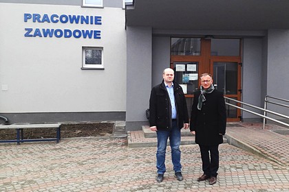 WIZYTA STAROSTY NOWODWORSKIEGO W ZESPOLE SZKÓŁ NR 2