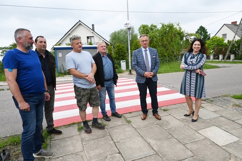 PRZEBUDOWA PRZEJŚCIA DLA PIESZYCH W PIASKOWCU UKOŃCZONA