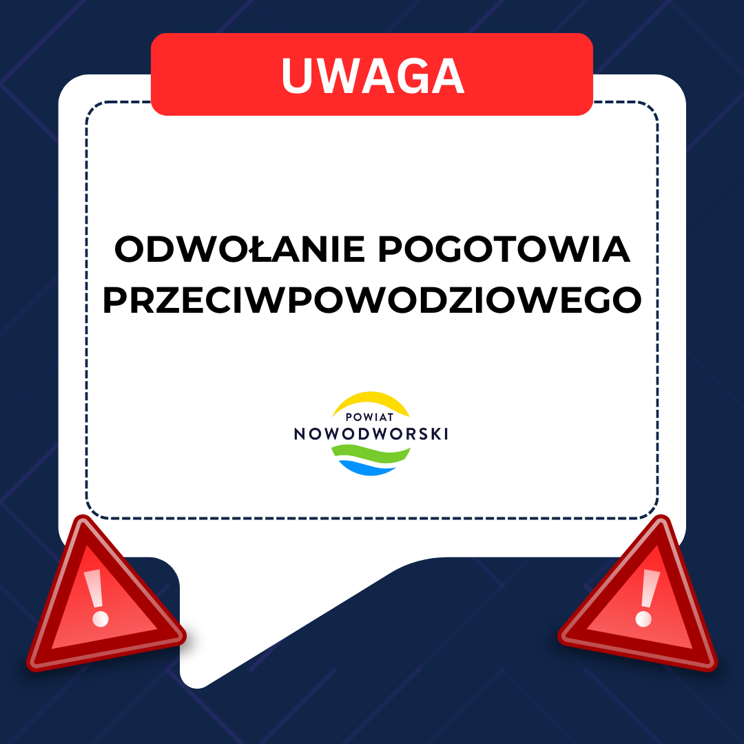 ODWOŁANIE POGOTOWIA PRZECIWPOWODZIOWEGO