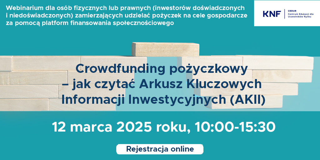 ZAPROSZENIE NA WEBINARIUM CEDUR DLA INWESTORÓW