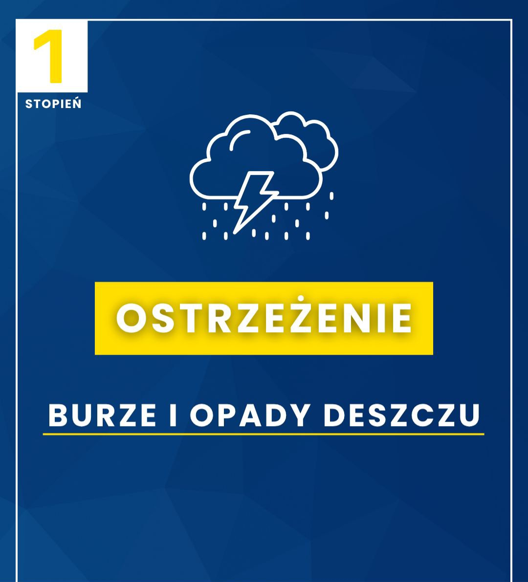 OSTRZEŻENIE POGODOWE