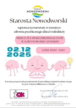 ZAPROSZENIE NA WARSZTATY