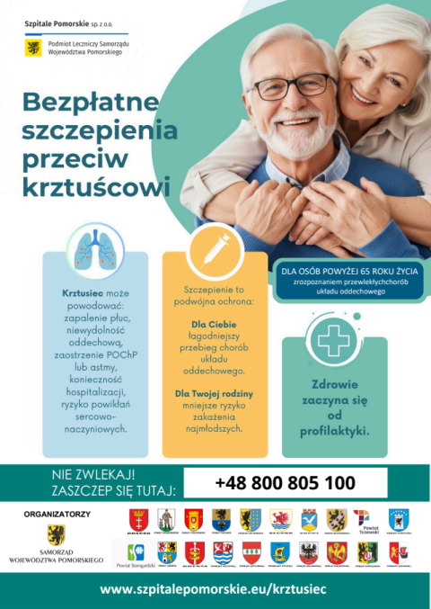 BEZPŁATNE SZCZEPIENIA PRZECIW KRZTUŚCOWI